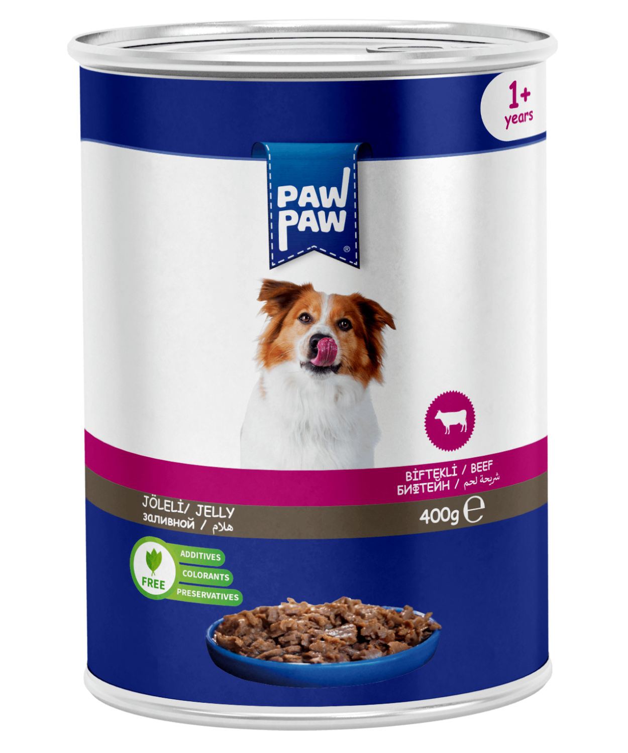 PawPaw Sığır Etli Chunk Köpek Konserve 400 G 24'lü