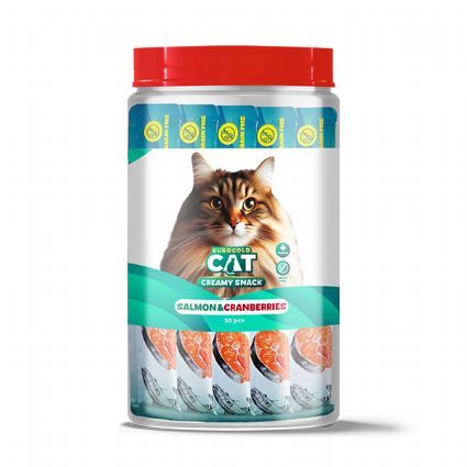 EuroGold Cat Sıvı Kedi Öd. Somon-Kızılcık 30x15Gr