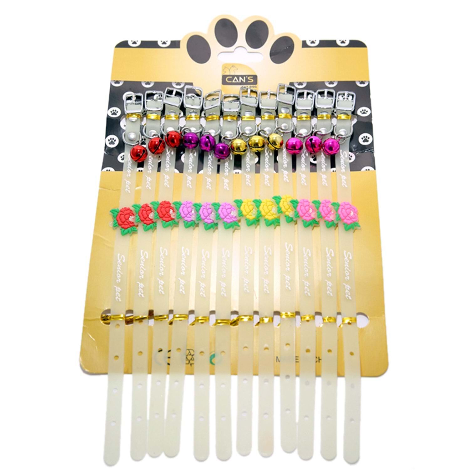 Yıldırım Pet YK-554/YK-17 Silikon Boyunluk 12'Lİ