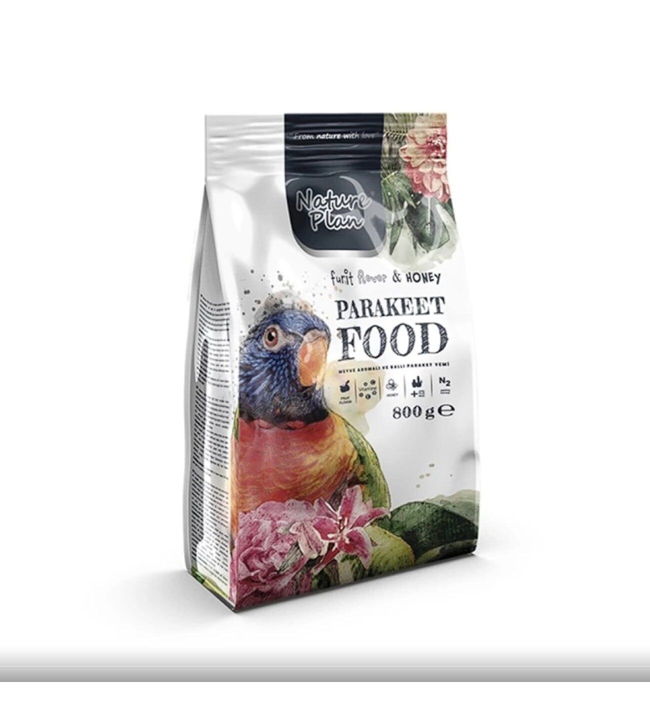 NATURE PLAN PARAKET YEMİ 800 GR 12'Lİ