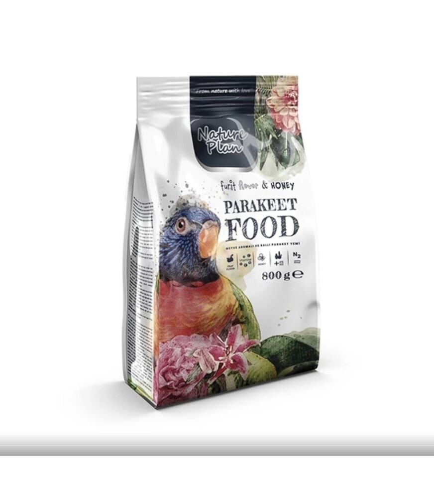 NATURE PLAN PARAKET YEMİ 800 GR 12'Lİ