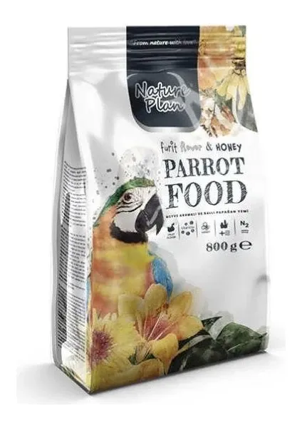 NATURE PLAN PAPAĞAN YEMİ 800 GR 12'Lİ