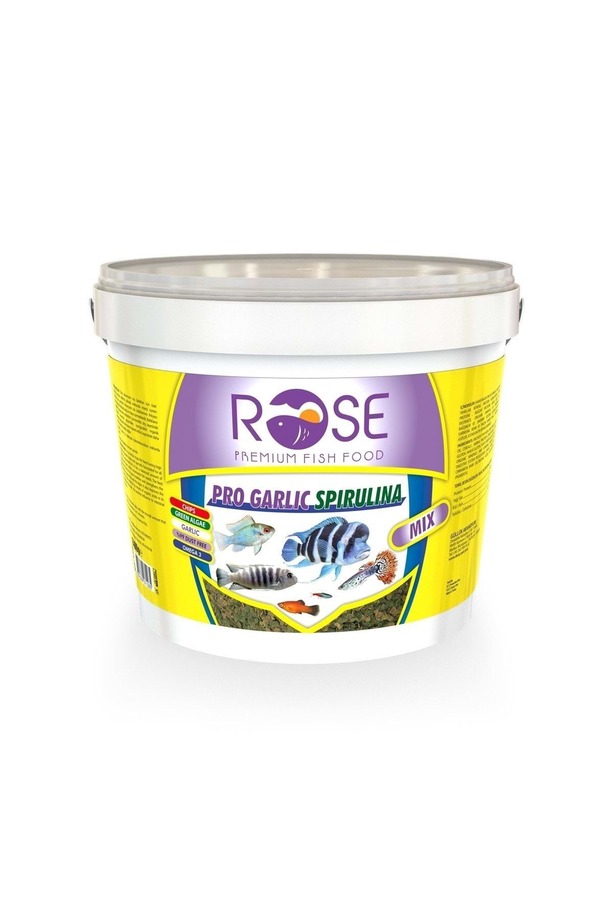 Rose Pro Garlıc Spırulına Mıx Balık Yemi 2400gr