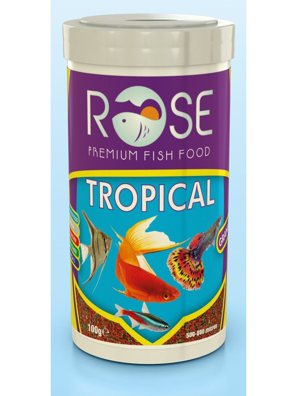 Rose Tropical Granulat 45 Gr Tropikal Balık Yemi 12'Lİ