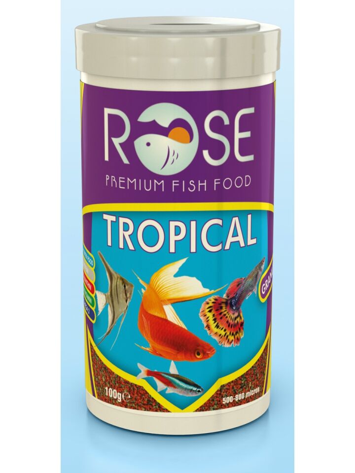 Rose Tropical Granulat 45 Gr Tropikal Balık Yemi 12'Lİ