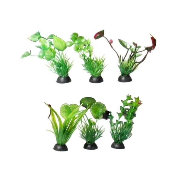Zampa Yapay Karışık Akvaryum Bitkisi 10 cm, 10'lu paket