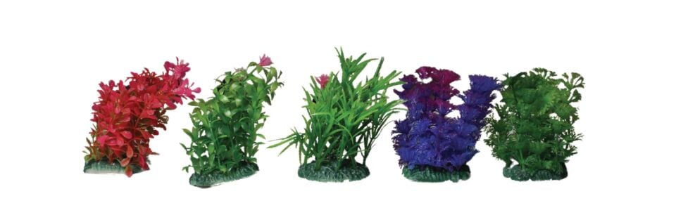Zampa Yapay Karışık Akvaryum Bitkisi 10 cm, 6'lı paket (A)