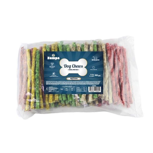 Zampa Munchy Burgu Çubuk (Sticks) Kemik Köpek Ödülü 100 lü 5g