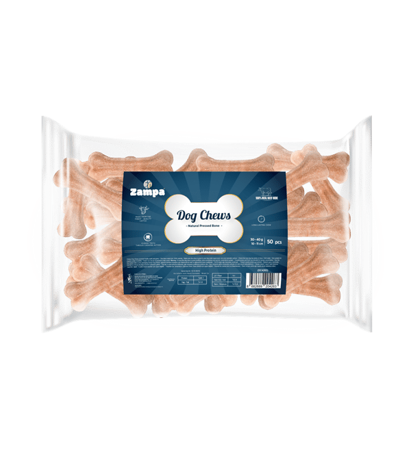 Zampa Natürel Press Kemik Köpek Ödülü 50 li 30-40g