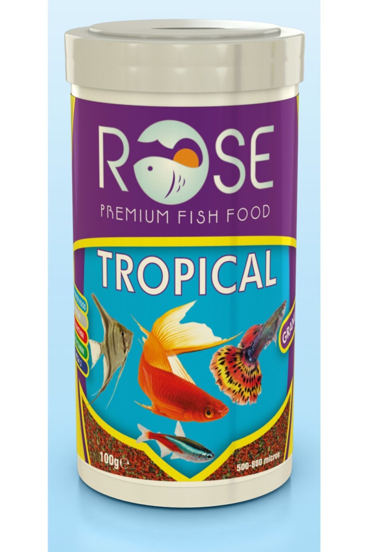 Rose Tropical Granulat Balık Yemi 250 ml 12'Lİ