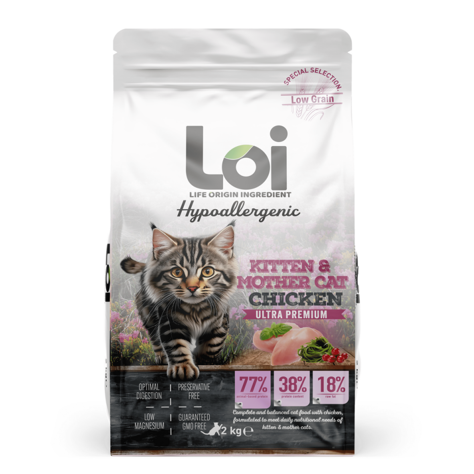 LOI YAVRU KEDİ TAVUKLU 2 KG