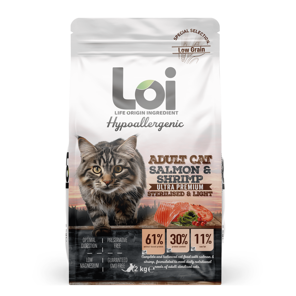 LOI STERİL SOMON VE KARİDES 2 KG