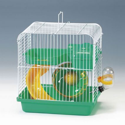 Hamster Kafesi Yeşil Beyaz 23x17x25