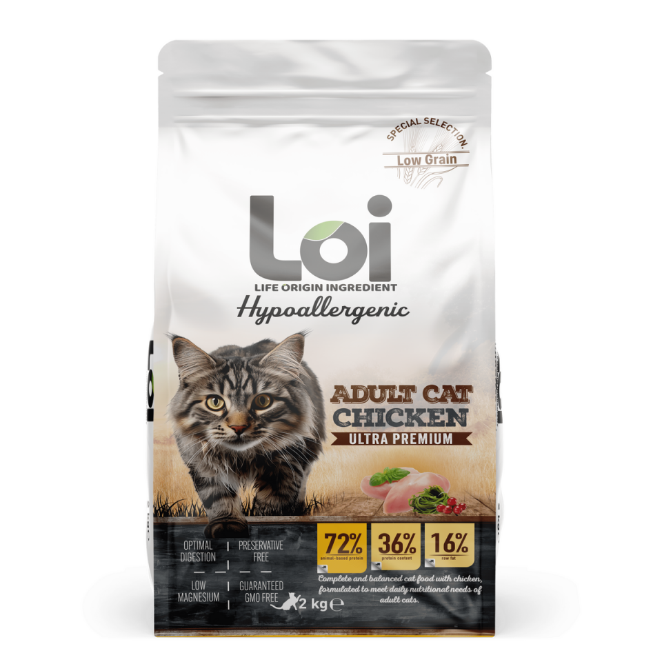LOI KEDİ TAVUKLU 2 KG