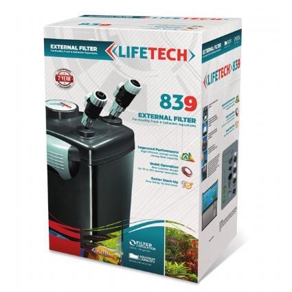 Lifetech Dış Filtre Siyah Kova İçi Dolu 1500 L/h