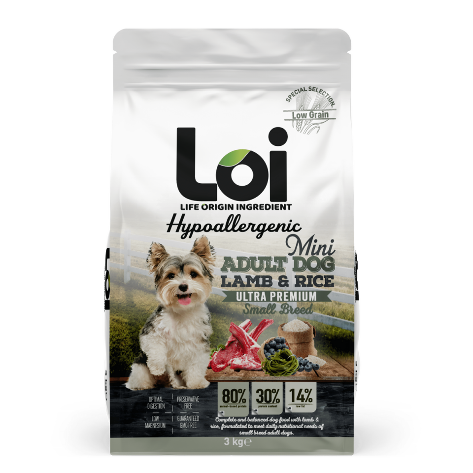 LOI MİNİ ADULT KUZU ETLİ 3 KG