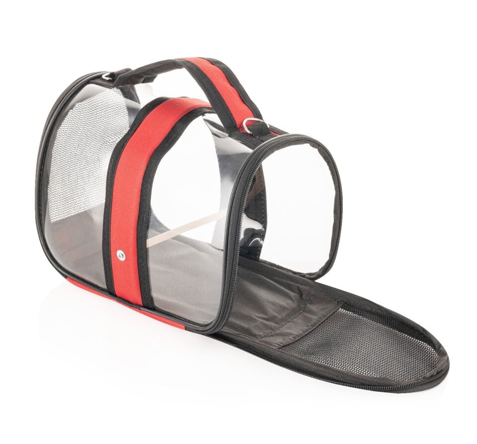 KUŞ TAŞIMA ÇANTASI ŞEFFAF ASKILI