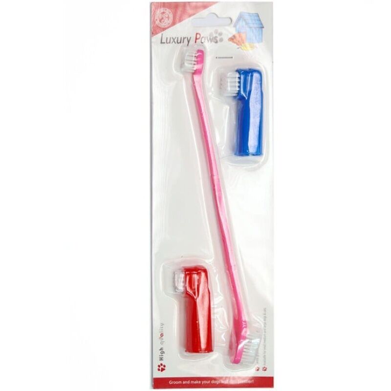 Evcil Hayvan 2+1 Diş Fırça Seti