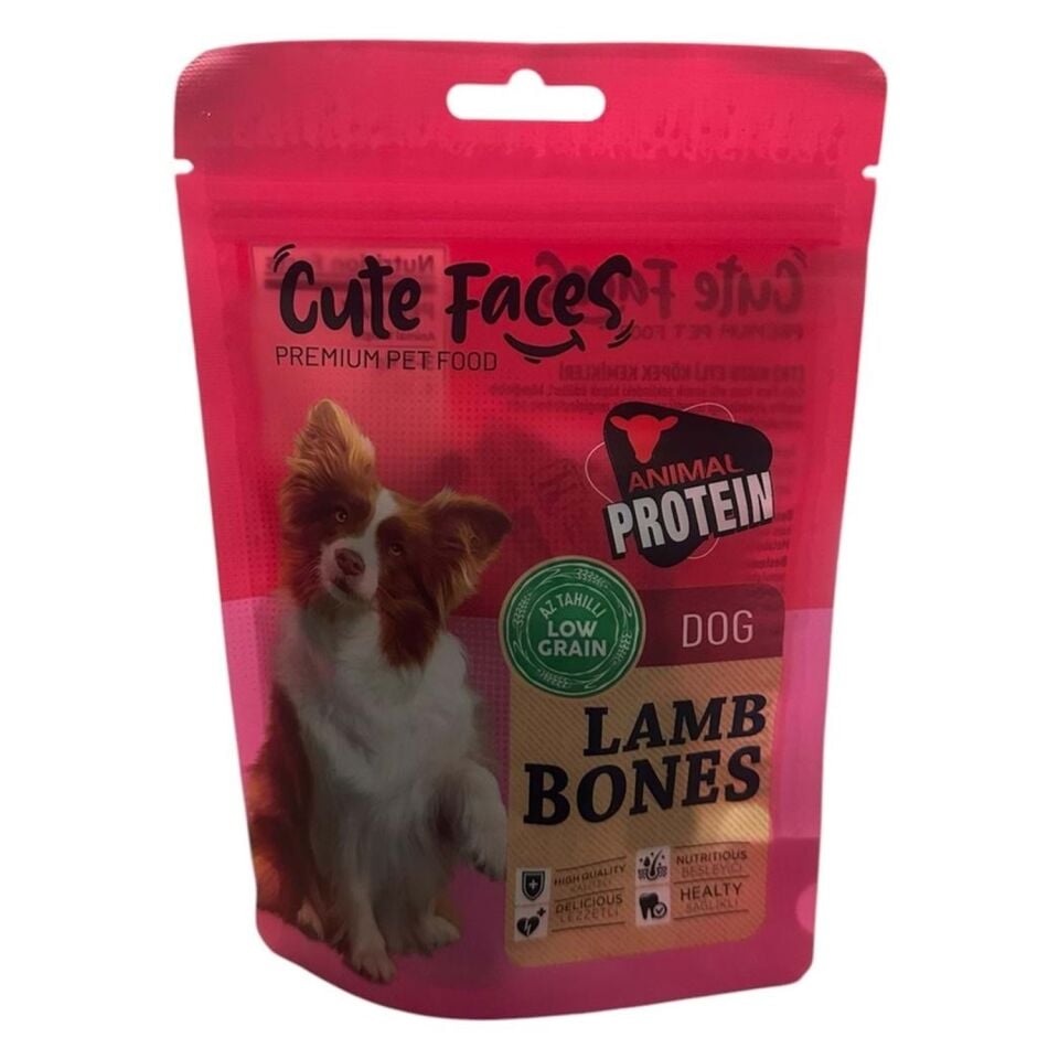 Cute Faces Dog Lamb Bones 80 Gr