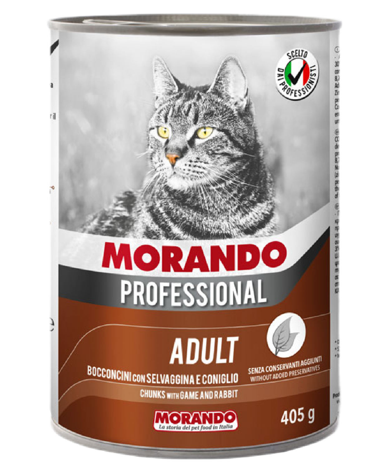 Morando Av Hayvanlı & Tavşanlı Chunks Kedi Konserve 405gr 24'lü