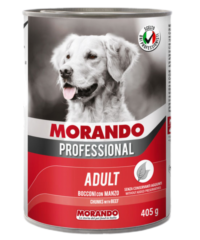 Morando Kuzulu Chunks Köpek Konserve 405gr 24'lü