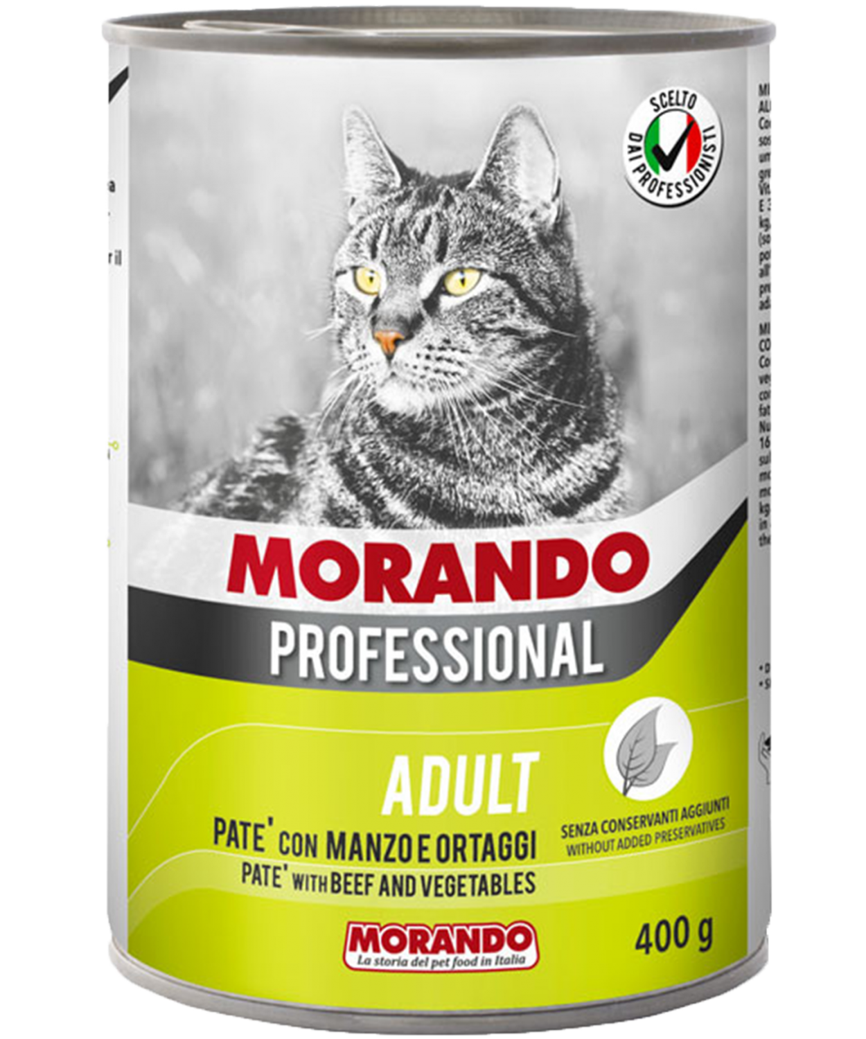 Morando Biftek ve Sebzeli Pate Kedi Konserve 405gr 24'lü