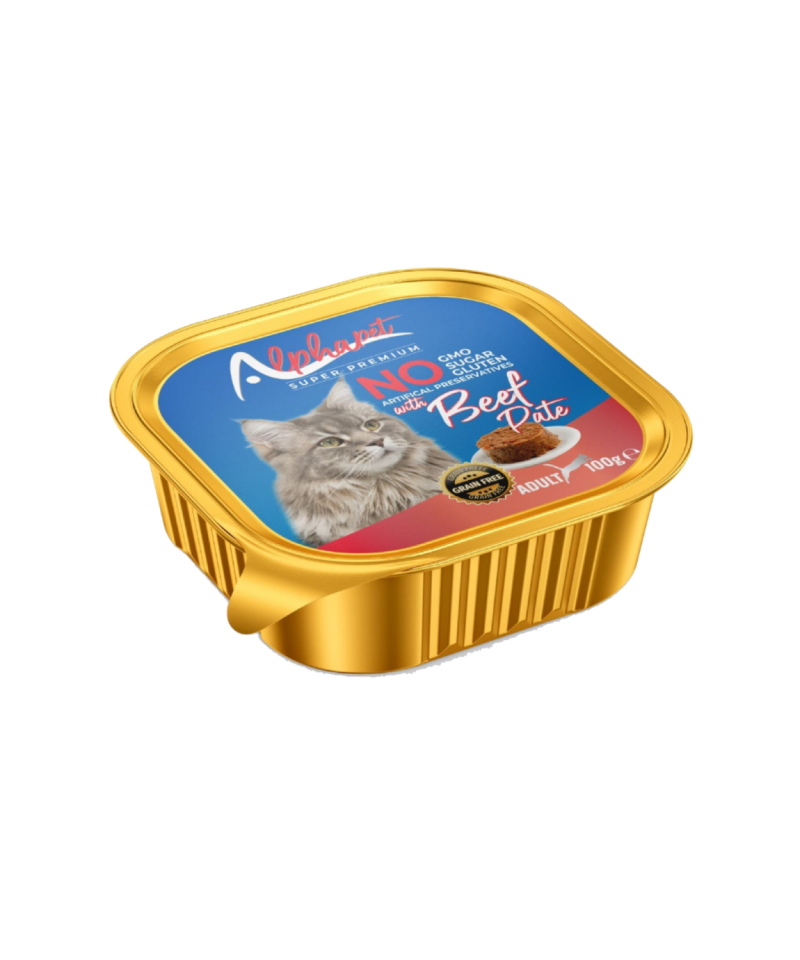 ALPHA ALU CUP YETİŞKİN KEDİ EZME BİFTEKLİ 16'LI