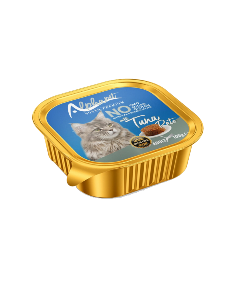 ALPHA ALU CUP YETİŞKİN KEDİ EZME TUNA BALIKLI 16'LI