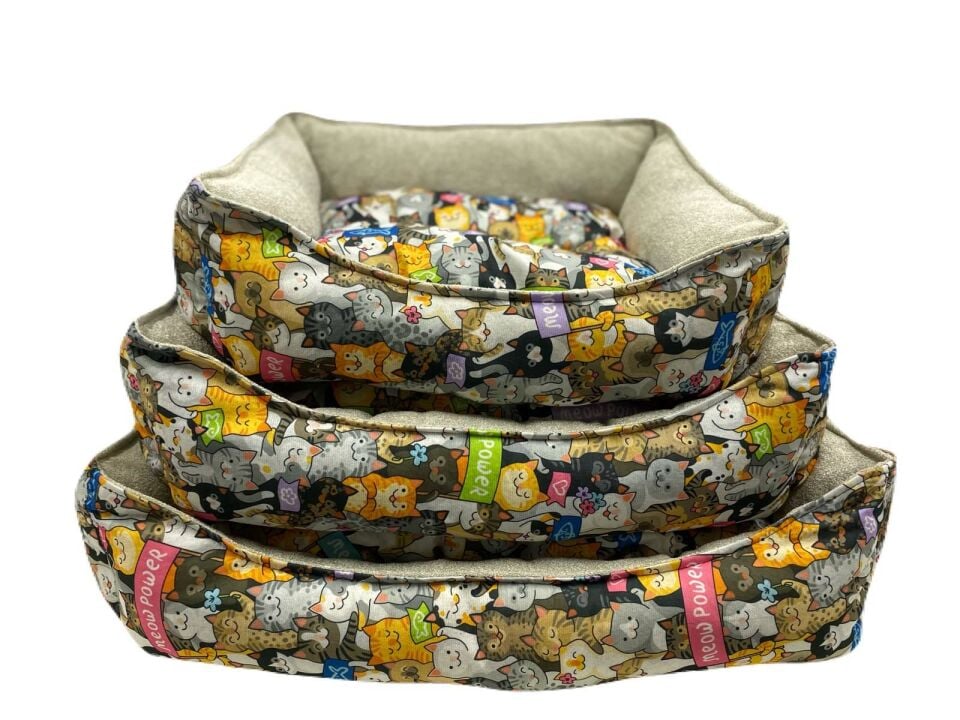 Üç'lü Set Kedi Yatak