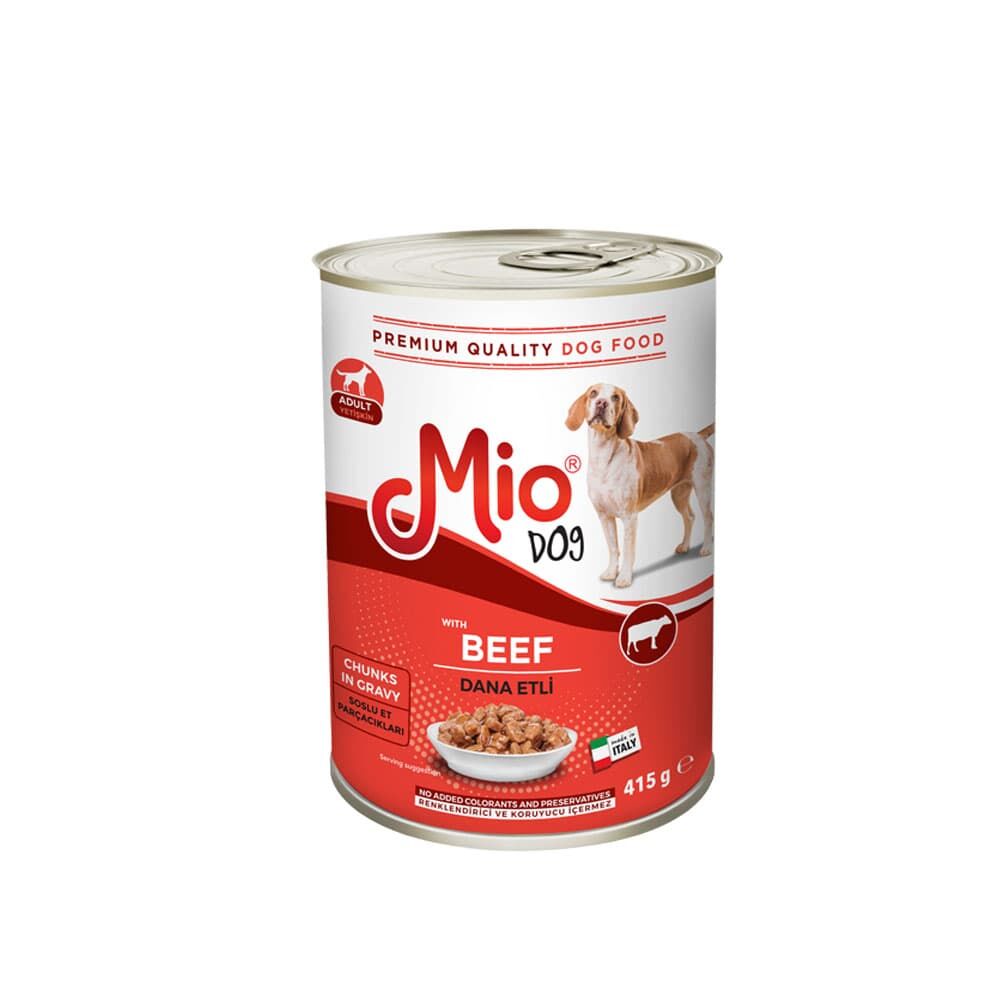 Yaş Mama - Mio 415 gr Köpek - Dana Etli 24'LÜ
