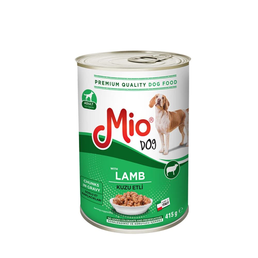 Yaş Mama - Mio 415 gr Köpek - Kuzu Etli 24'LÜ