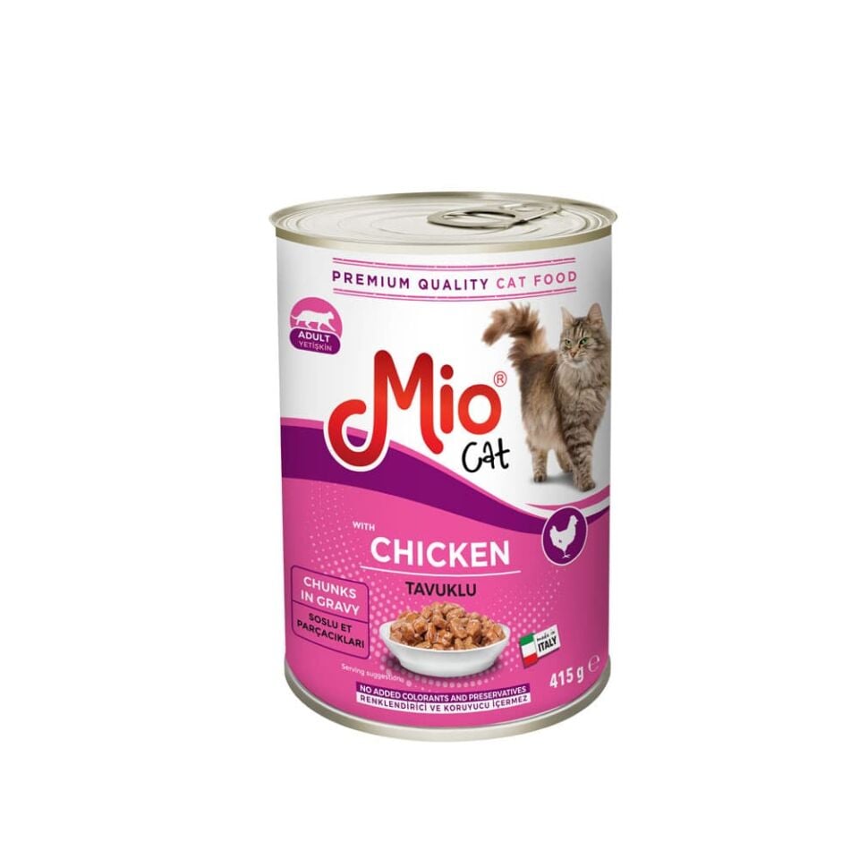 Yaş Mama - Mio 415 gr Kedi - Tavuklu 24'LÜ
