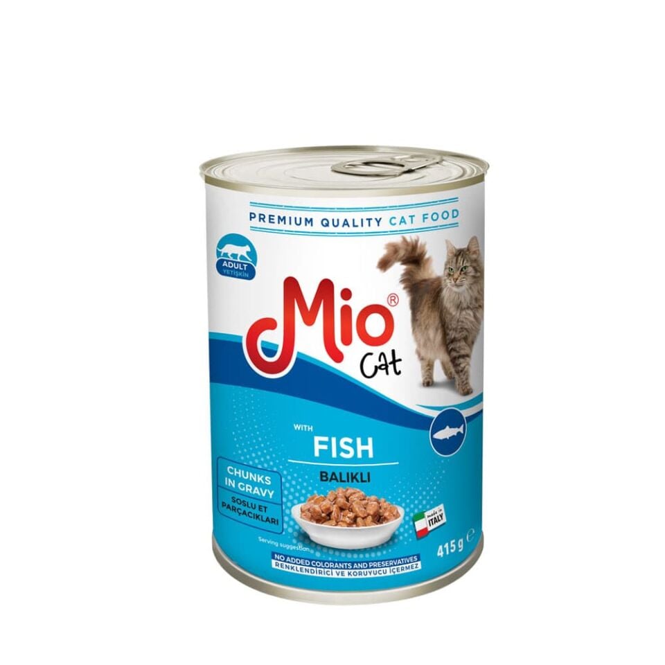 Yaş Mama - Mio 415 gr Kedi - Balıklı 24'LÜ
