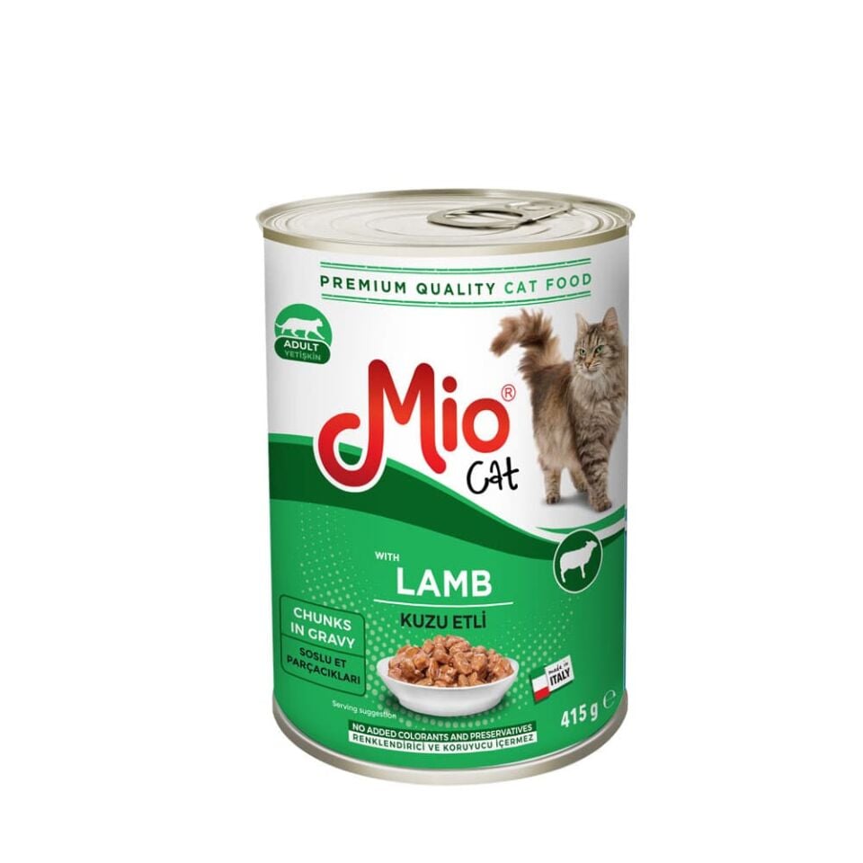 Yaş Mama - Mio 415 gr Kedi - Kuzu Etli 24'LÜ