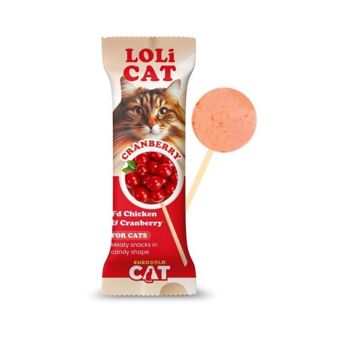 EuroGold Cat LoliCat FD Kedi Ödülü Kızılcıklı 1,5 Gr (15 li)