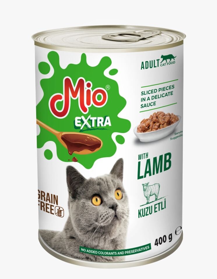 Yaş Mama - Mio Extra 400 gr Kedi - Kuzu 10'LU