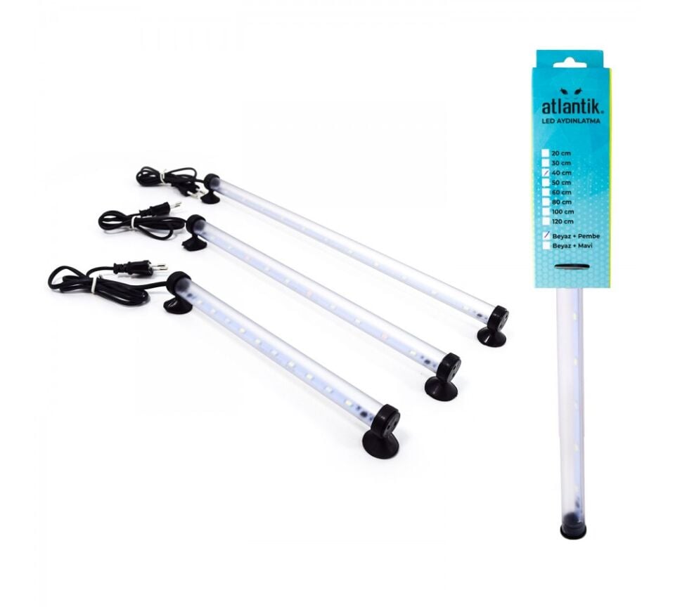 ATLANTİK SMD 5730 LED LAMBA 50 CM (BEYAZ + PEMBE)