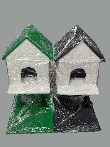 Kedi Evi Katlı Düz Desen