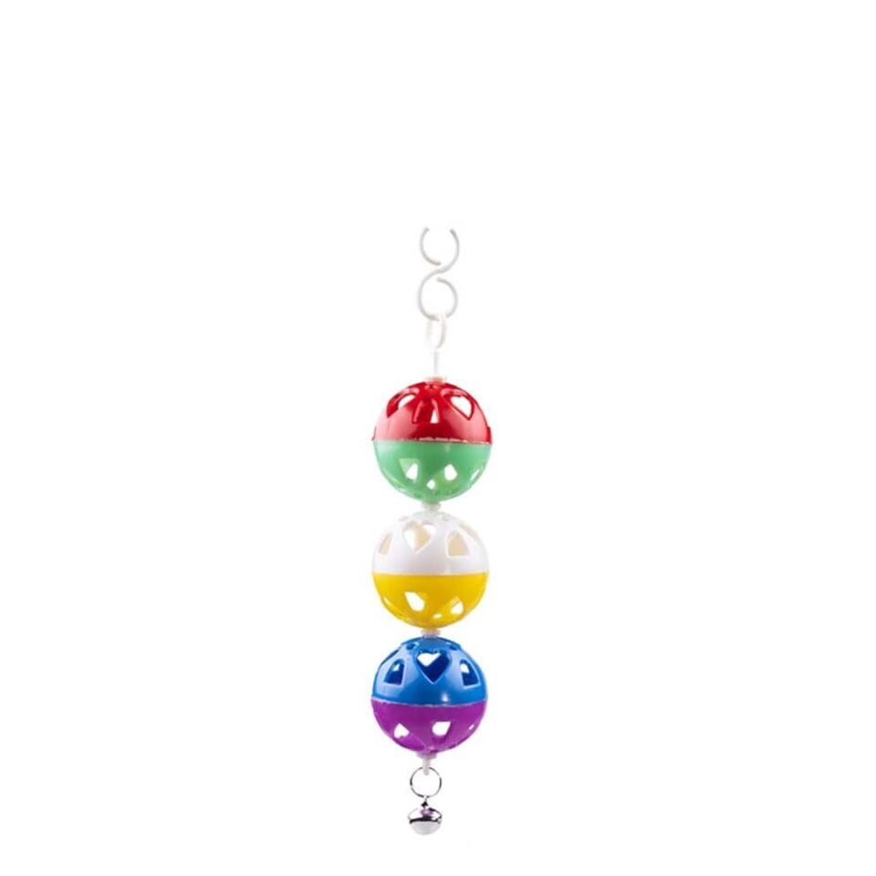 Yıldırım Pet 3 Lü Zilli Kuş Topu 17 x 4 cm 10'LU