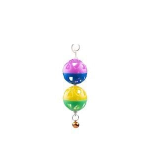Yıldırım Pet 2 Li Zilli Kuş Topu 12 x 4 cm 10'LU
