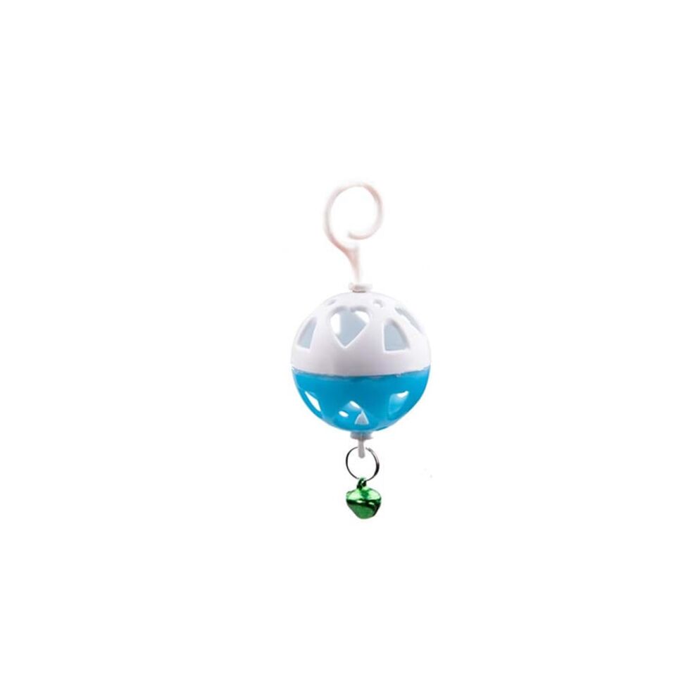 Yıldırım Pet Tekli Zilli Kuş Topu 5.5 x 4 cm 10'LU