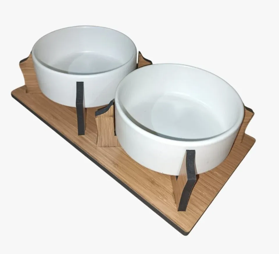 SERAMİK İKİLİ MAMA KABI