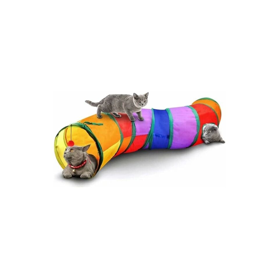 130 cm. Kıvrımlı Model Kedi Oyun Tüneli
