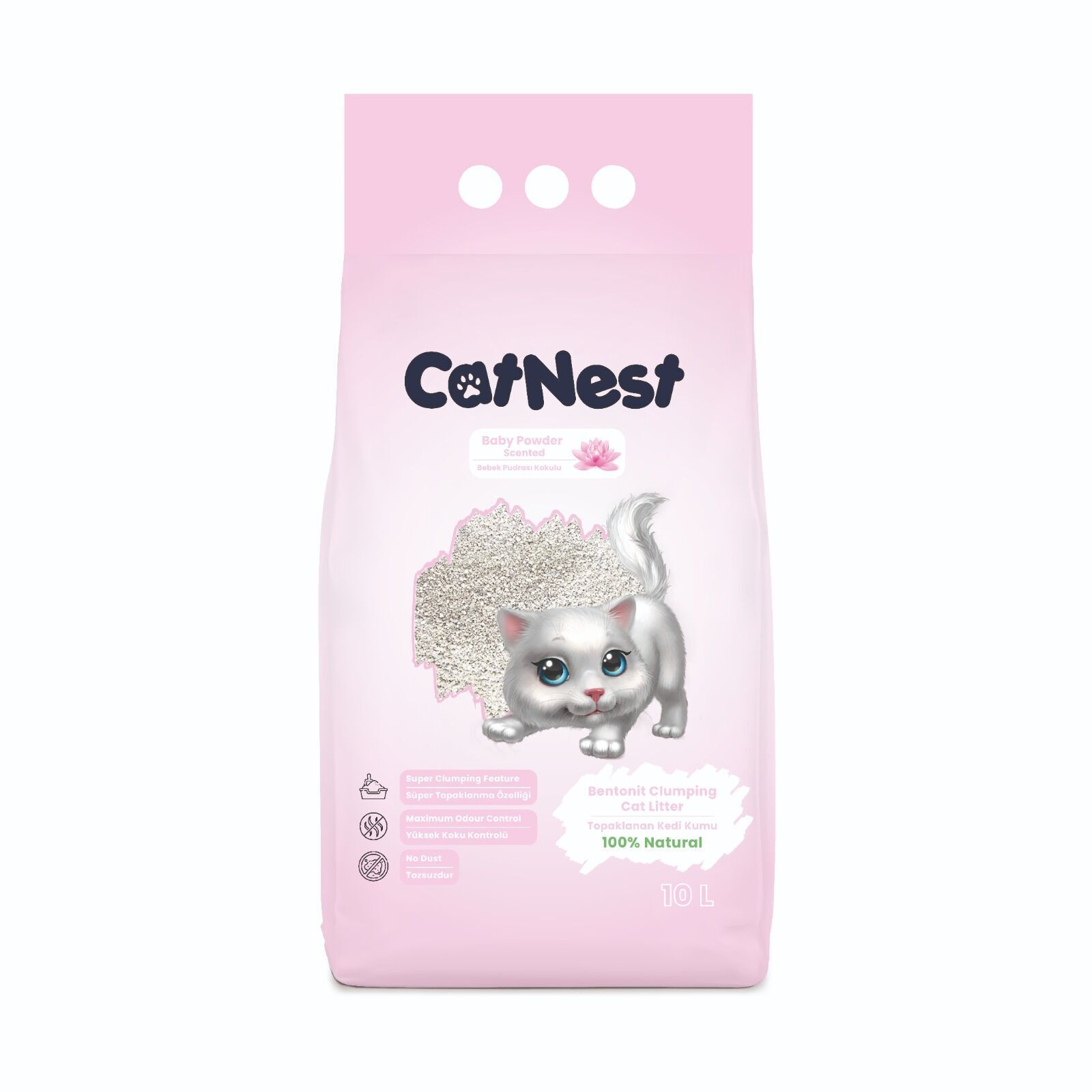 Cat Nest Bebek Pudrası Kokulu 10 Lt (Kalın)