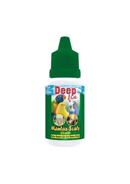 Mantax-Scaly (Kafes Kuşları İçin Deri Bakım Ürünü) 20 ml. 12'Li