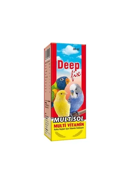 Multisol (Kuşlar için Multi-Vitamin) 30 ml. 12'Li