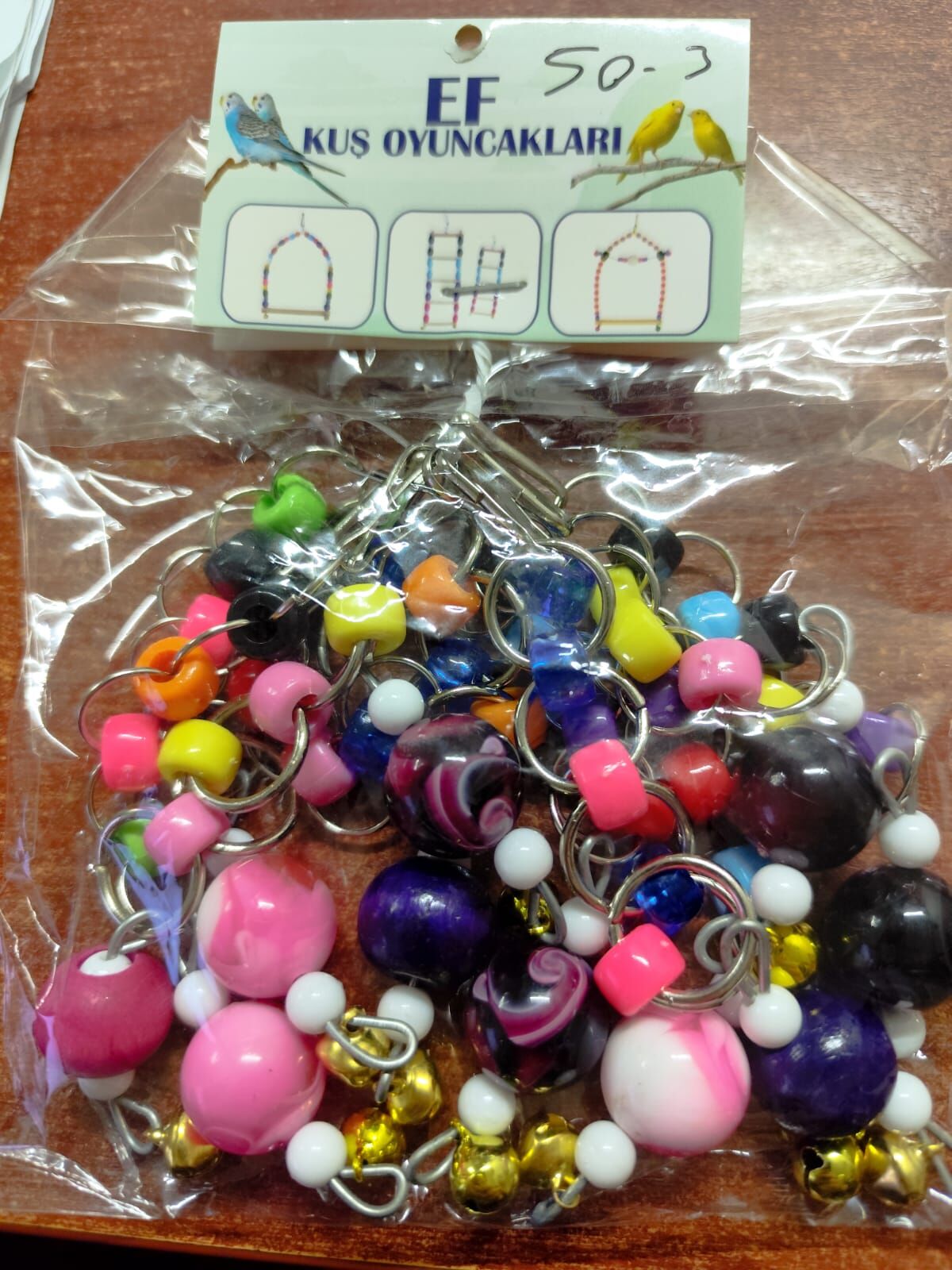 bonçuklu kuş oyuncağı  10 LU