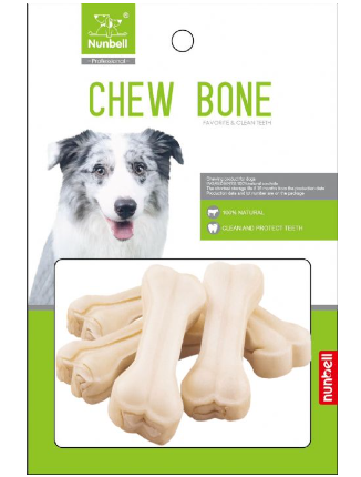 NUNBELL BEYAZ PRES KEMİK 7,5CM 15-20GR 25'Lİ