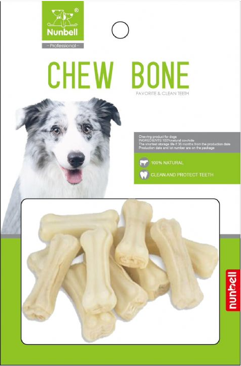 NUNBELL BEYAZ PRES KEMİK 15CM 10LU