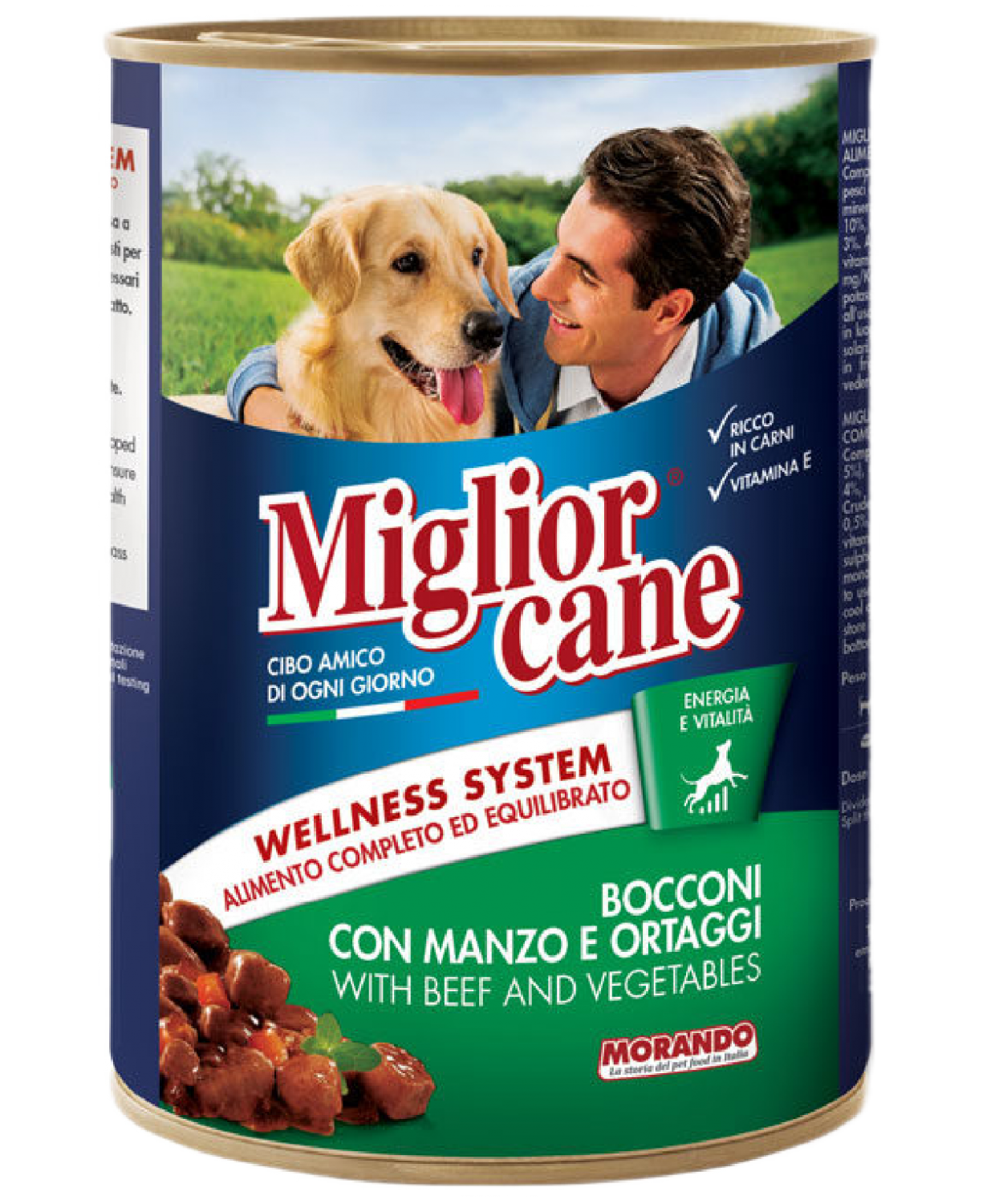 Miglior Cane Biftek ve Sebzeli Chunks Köpek Konserve 405gr 24'lü